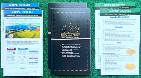 Twosome Bundle - 2 PGI Playbooks, 2 PGI Playbook Caddies, 2 PGI Practice Tips